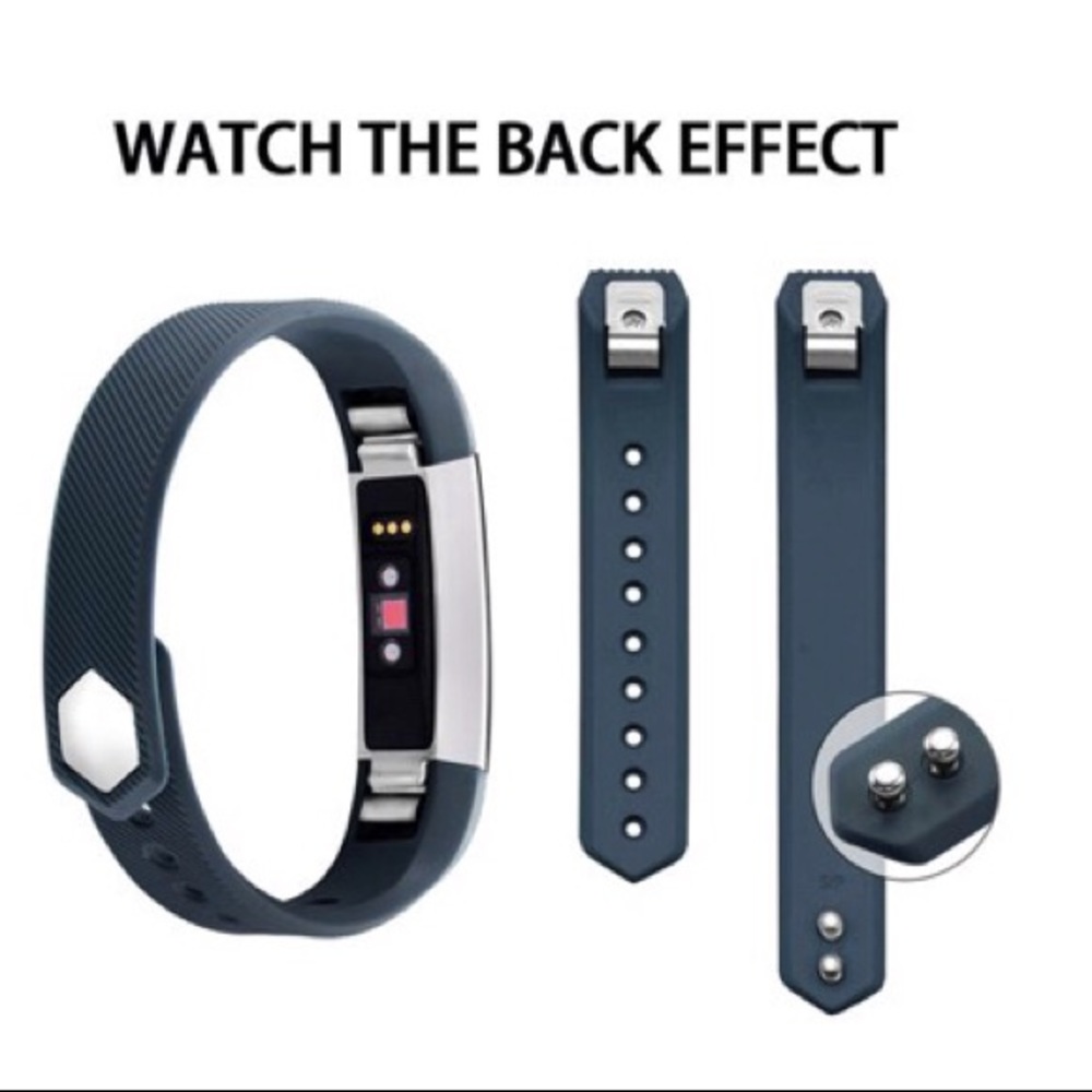 B1G1 Free For Fibit Alta/Hr Slate Silicone Band